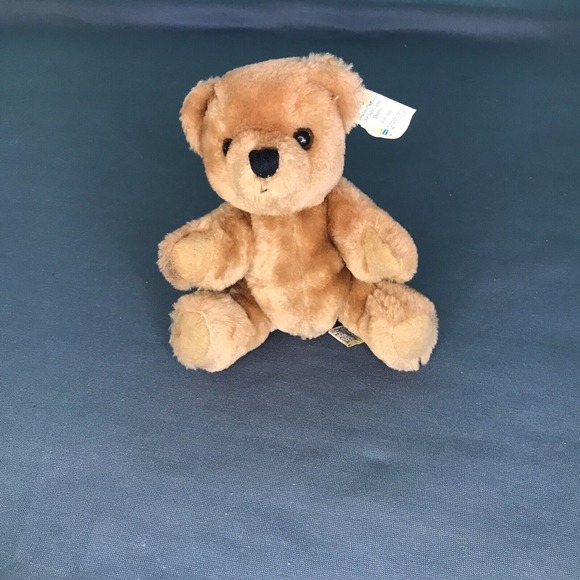 Dakin Other - Vintage 1981 Dakin Dark Brown 8" Teddy Bear Plush Stuffed Animal Tags‎